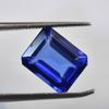 Natural Blue Tanzanite Loose Gemstone 7 Ct Emerald Shape for Jewelry Making and Gem Collections