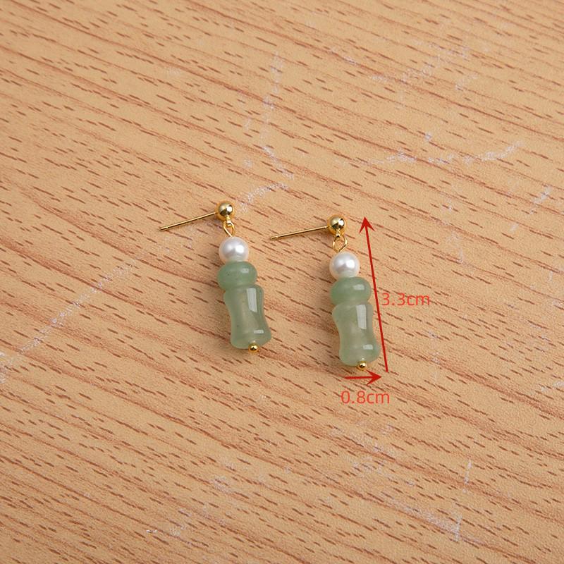 Bamboo Joint Earrings for Women - Elegant Retro Style with Cool, Gentle Niche Design