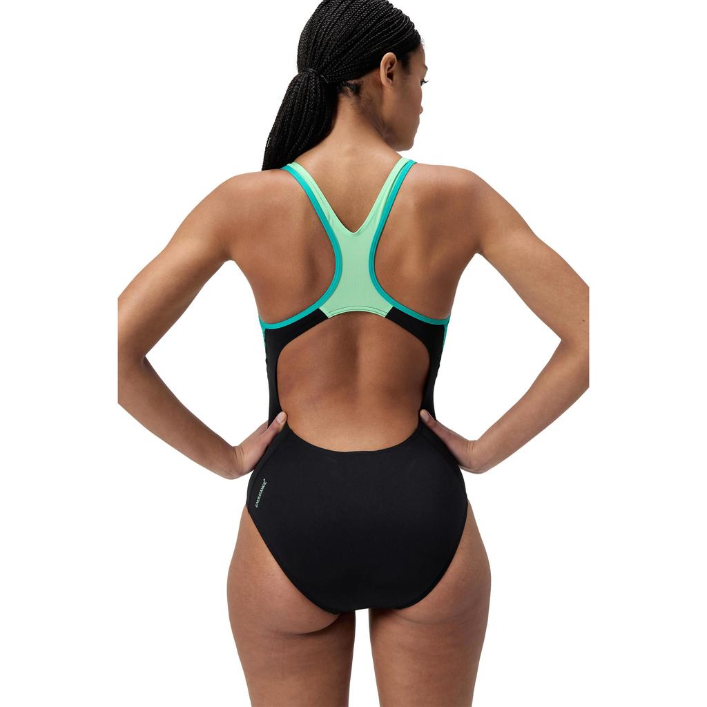 Speedo Womens/Ladies Placement Laneback One Piece Swimsuit