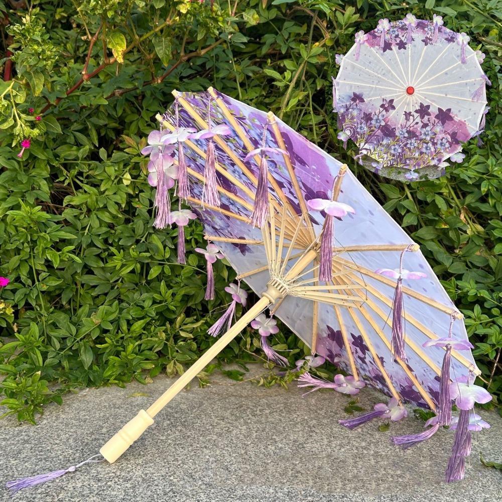 Chinese Style Chinese Antique Umbrella Handheld Ancient Dance Umbrella Hanfu Umbrella  Women Style 5