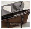 Women's Large-Capacity Retro Tote Bag - Versatile, Casual, Single Shoulder, Underarm Design for Autumn & Winter 2025 Work Commute.