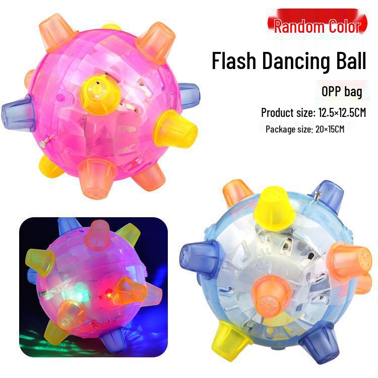 Children's Luminous Flashing Bouncy Ball with Sound Effects - Hot Selling Night Market Toy