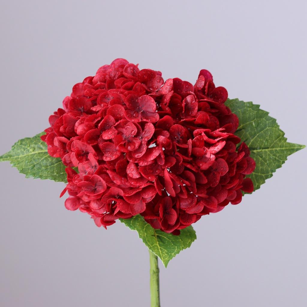 Moisturizing Large Hydrangea Hotel Decoration Flower Arrangement Wedding Arrangement Fake Flower Wholesale Film Hydrangea