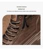 Men's Retro High-Top Work Boots: 2025 Autumn/Winter Thick-Soled Casual Martin Boots
