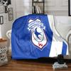 Cardiff Fc Crest Flannel Blanket, Soft Polyester, Modern Design, All-Season for Camping, Travel, Gifts for Holidays or Birthdays