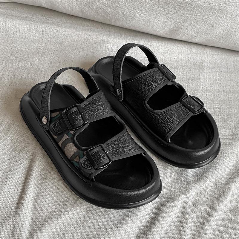 2025 nouvelles sandales polyvalentes confortables de niche décontractées personnalisées à plateforme chaussures de plage 371240-J