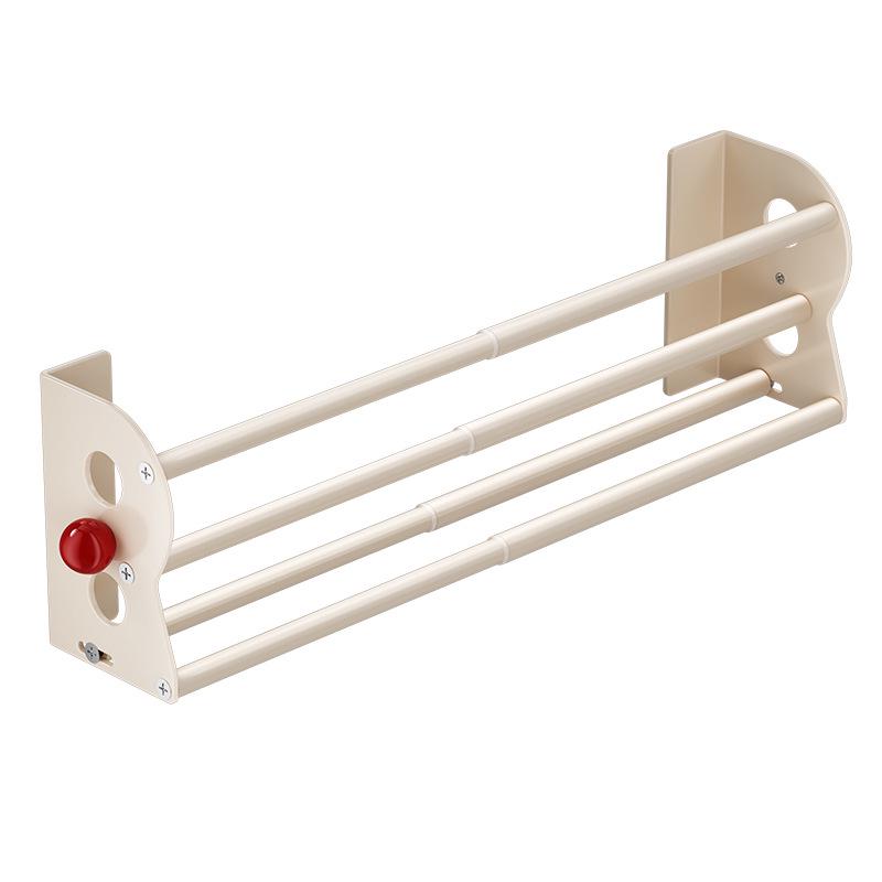 Hao Hao Fu Magnetic Wall-Mount Shoe Rack - Double Layer, Retractable, Punch-Free Installation