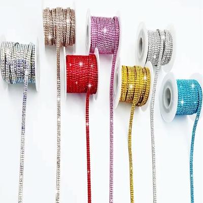 5M Self Adhesive Crystal Rhinestone Sticker Multicolour 5mm Width Self Adhesive Rhinestone Crystal Motif Adhesive Diamond