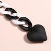Valentine's Heart Shaped Keychains Wedding Party Gifts Plastic Heart Keychains
