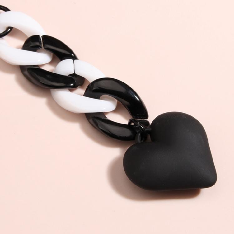 Valentine's Heart Shaped Keychains Wedding Party Gifts Plastic Heart Keychains