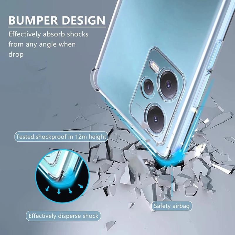Stoßfeste, klare Silikonhülle für Xiaomi Redmi Note 13 12 12S 12T 11 11E 11T 10 Pro Plus Turbo Speed Cover Redmi 13C 12C