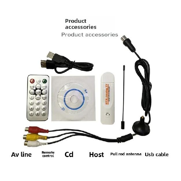 Digital DVB t2 PVR Analog USB TV stick Tuner Dongle PAL/NTSC/SECAM with antenna Remote HDTV Receiver for DVB-T2/DVB-C/FM/DVB/AV