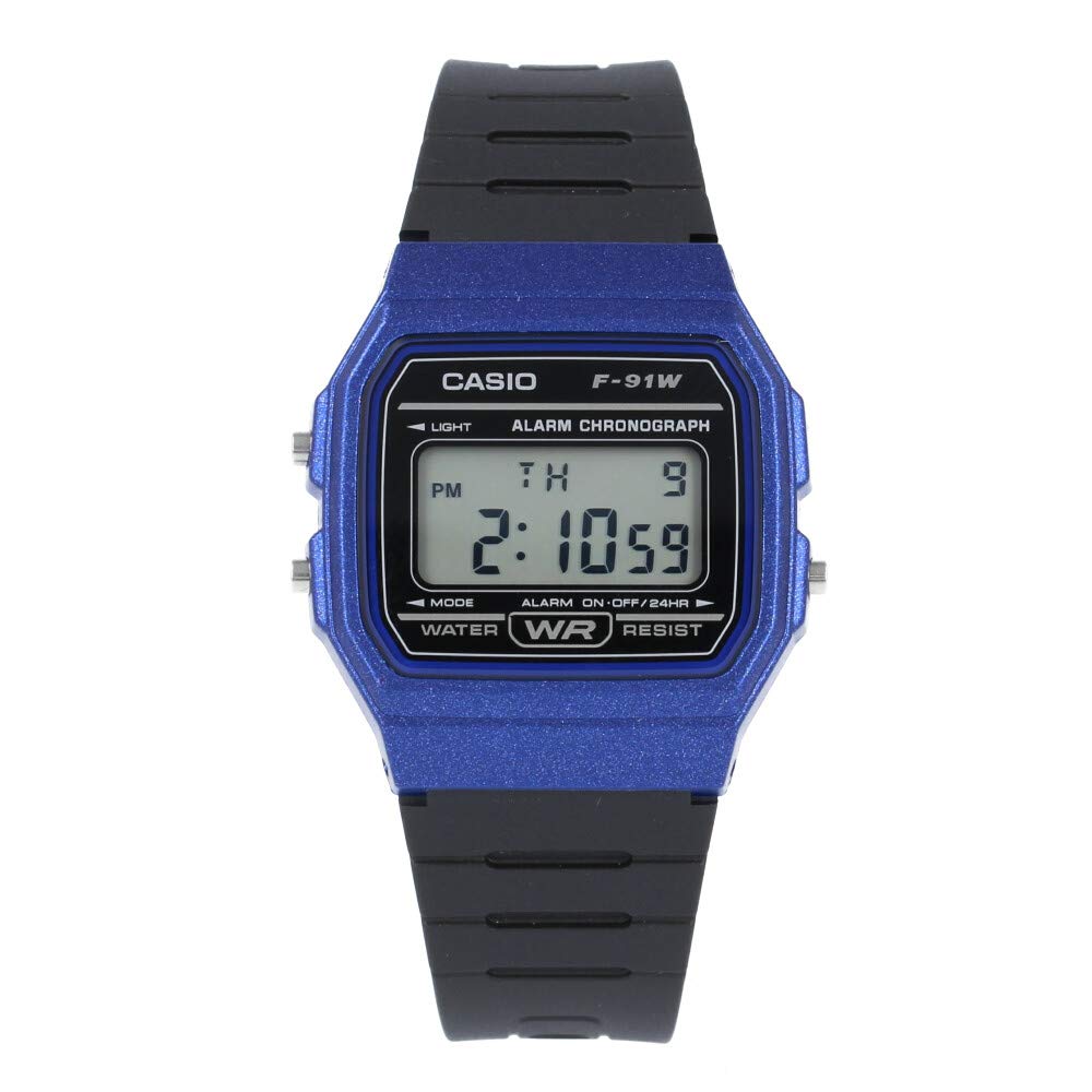 

CASIO Casio STANDARD дешевые часы Casio мужские женские цифровые базовые черные резиновые часы F91WM-2A [параллельный импорт]