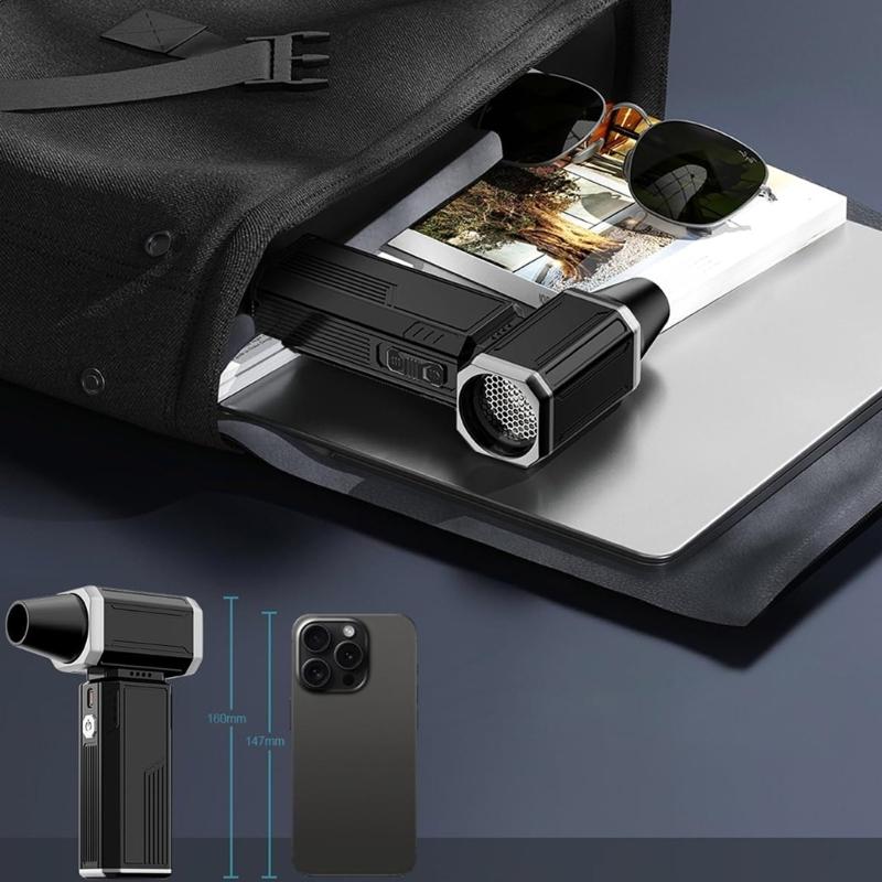 Electric Air Duster 130000RPM Multifunction Fan Cordless Compressed Air Duster Dry Blower for Keyboard Car Indoor