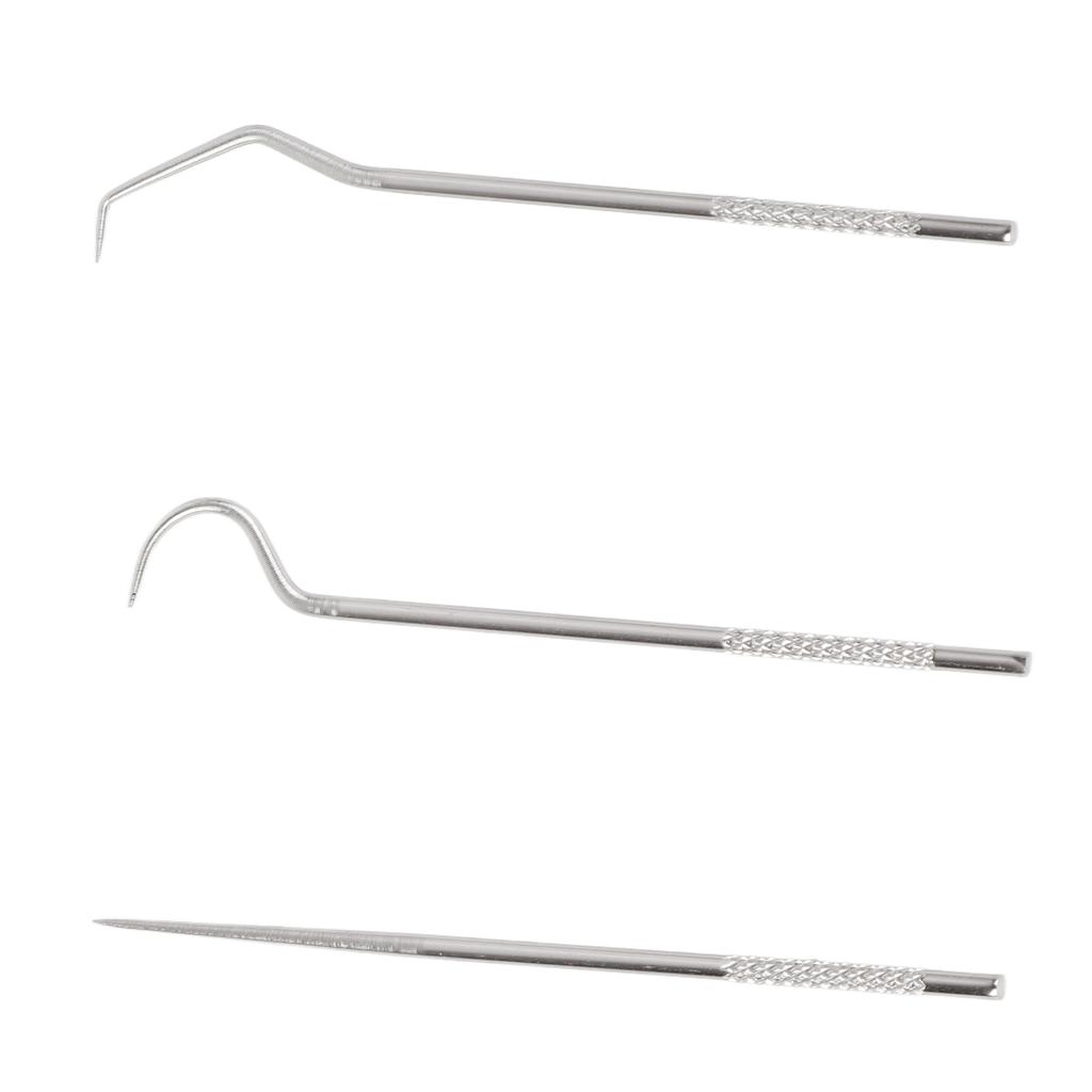 304 Edelstahl Zahnstocher Set Zahnseide Metall Zahnstocher Tragbares Aufbewahrungsrohr Mund-Zahnpflege Reinigungsgeräte Zahnstocher Dreiteiliges Set
