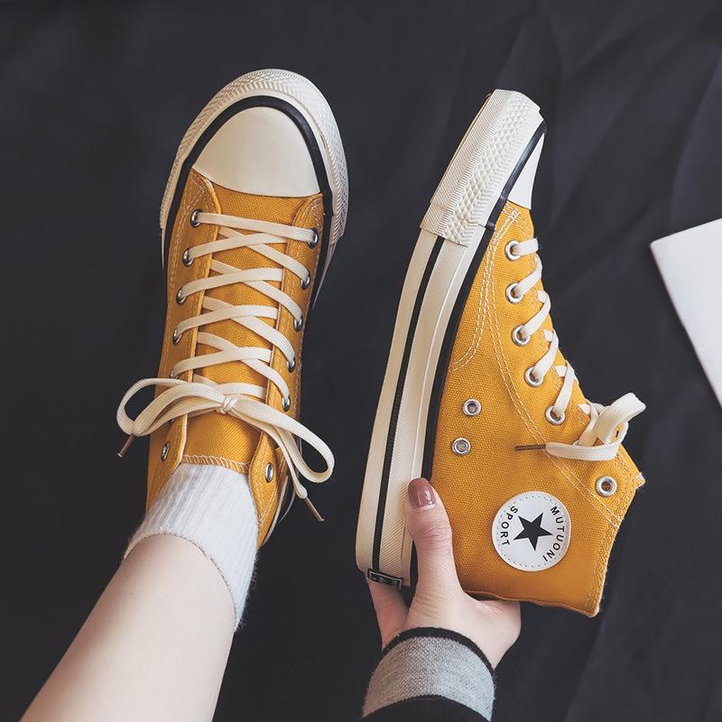 High-top replica canvas shoes women's retro casual board shoes rubber shoes men's and women's couple shoes