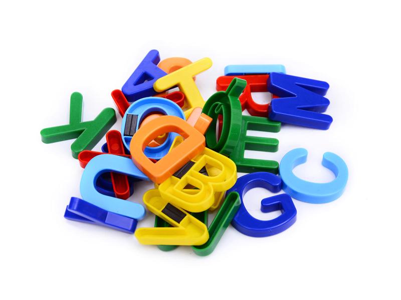 Children's Magnetic Uppercase Letter Stickers for Fun Early Education