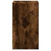 LED Nightstand, Smoked Oak, Wood-Based Material