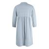 Women's Color Cotton Linen Dress With V-neck Casual Loose Pocket Dress