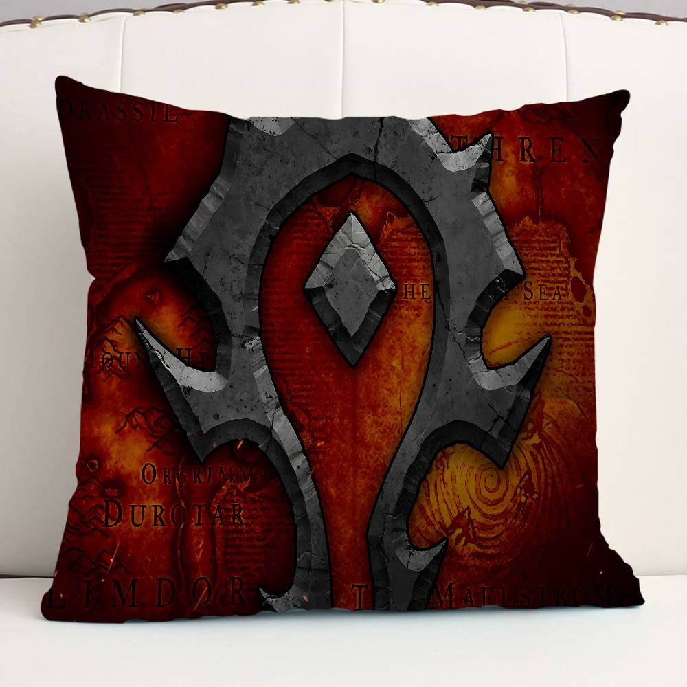 Gamer World Of Warcraft Personalized picture text home decorative pillows Household Gifts 45x45cm