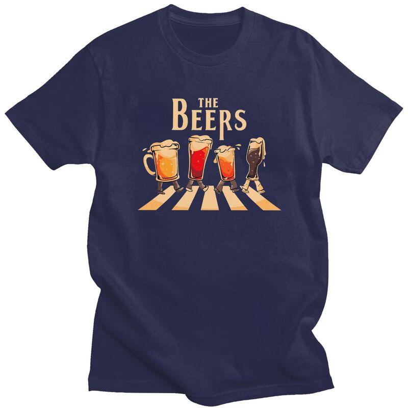 Individuelles The Beers T-Shirt für Herren 100% Baumwolle T-Shirt Mode T-Shirts T-Shirt Slim Fit Kleidung Geschenk