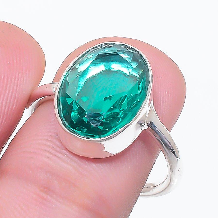 

Natural Indicolite Tourmaline 925 Sterling Silver Jewelry Ring Size 6.5 e4b59