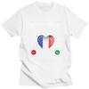La Francia Chiama e Devo Andare T-shirt da Uomo Tshirt Moda Regalo San Valentino Maglietta T-shirt Bandiera Francese