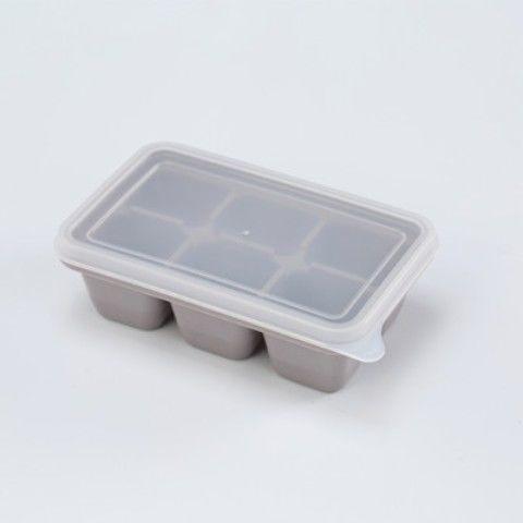 

Food Grade Silicone Ice Tray Home with Lid DIY Fruit Ice Cube Mold Square Shape Ice Cream Maker Kitchen Bar Ice Cube Trays Molds серый