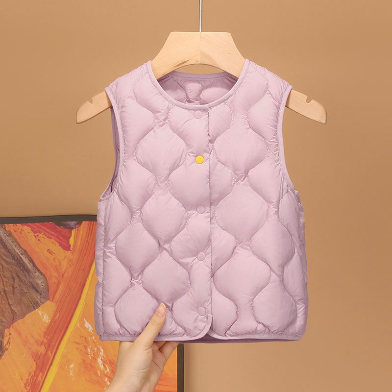 

Autumn and winter light children s down vest vest medium children s liner boys and girls wear gourd vest 160cm