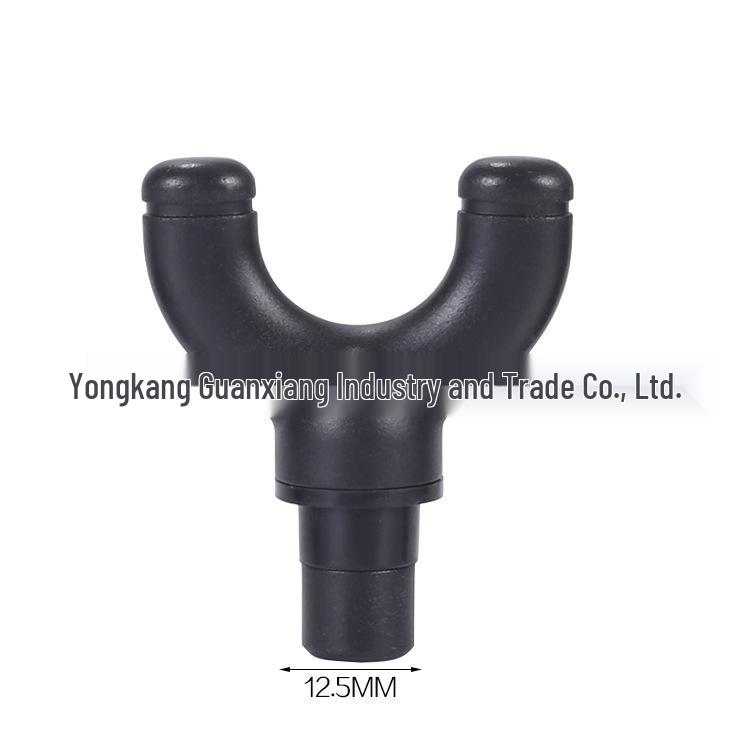 12.5mm Muscle Relaxer Fascia Gun Head: Metal & ABS PP Home Fitness Massage Stick Accessory.