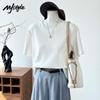 MJ STYLE Damen Baumwolle Locker geschnittenes T-Shirt