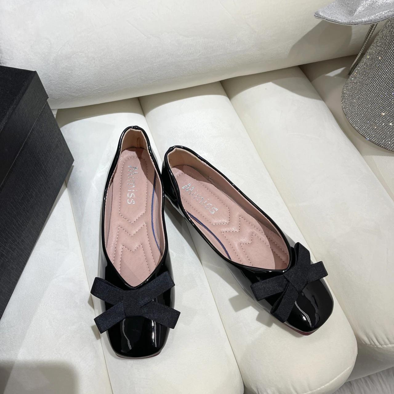 

Модные высококачественные туфли-лодочки для женщин из лакированной кожи с квадратным каблуком и квадратной головкой, однотонные женские туфли на каблуках Zapatos De Mujer 40 чёрный