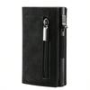 The New Men's Wallet Automatically Pops Up The Credit Card Box, Ultra-thin RFID Anti-theft Swipe Card Bag