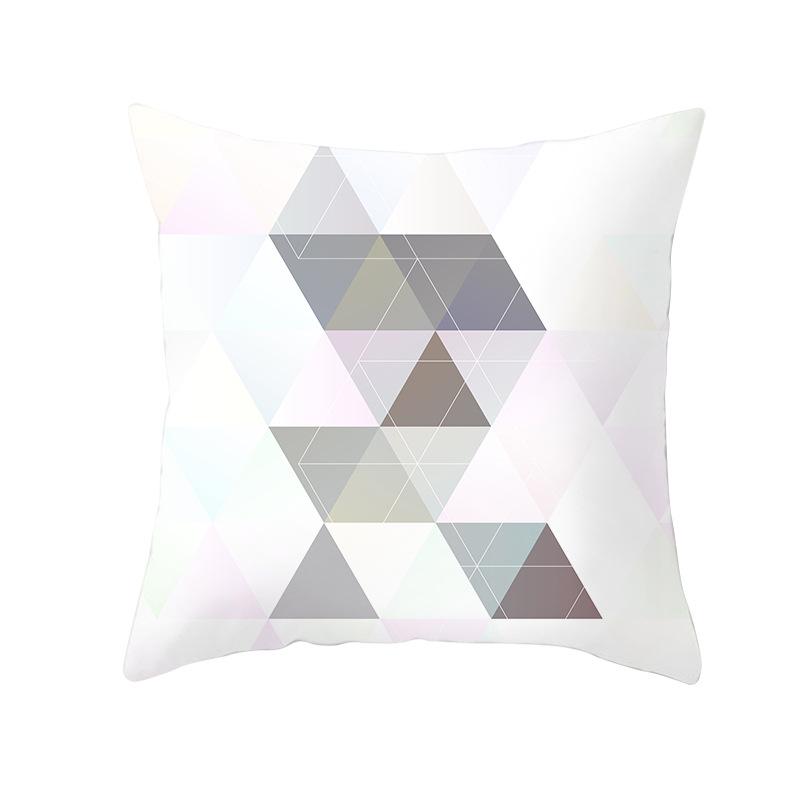 Household Products Colorful Printed Geometric Mirror Space Pillow Case Cushion Waist Pillow Case