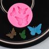 4 Pcs Butterfly Silicone Molds Mini Butterfly Fondant Mold Cute Soap Epoxy Resin Mold Sugarcraft Candy Chocolate Molds for Sugarcraft Cake Decorating