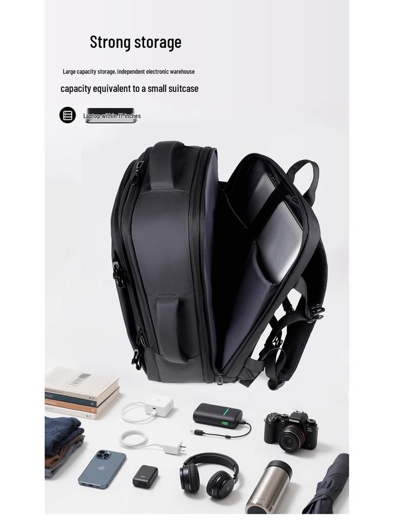 Herren Business Rucksack für lange & kurze Reisen - Laptop-Tasche mit großer Kapazität für Reisen