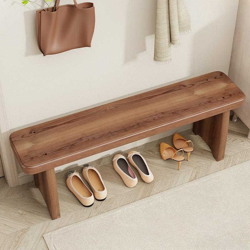 Wooden Shoe Changing Stool Living Room Bench Luxury Decorative Entrance Low Benches Multifunctional Modern Rectangular Stools