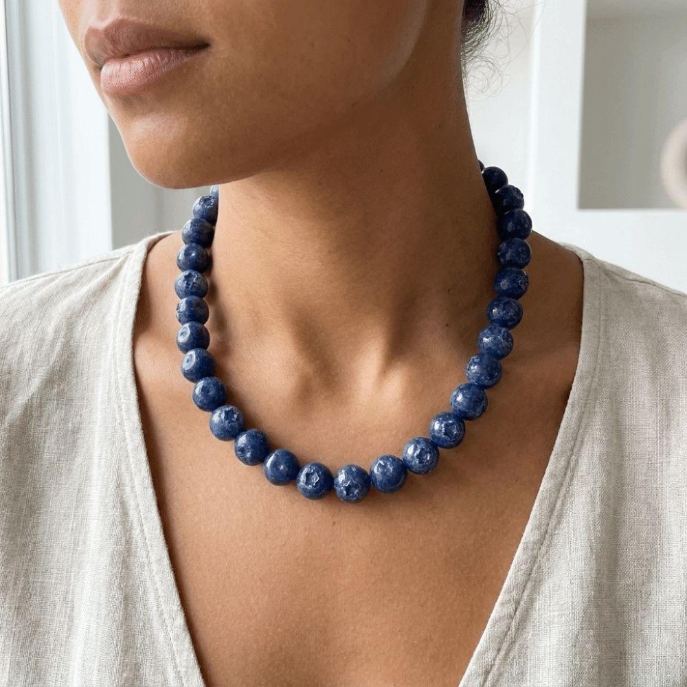 Vintage Colorful Choker Stackable Retro Necklace Simple Fruit Bead Necklace Gift