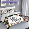 Set di 3 pezzi con Nome Personalizzato Animale Brainrot Italiano, Include 1 Copripiumino e 2 Federe, Arredo Camera da Letto per Tutte le Stagioni