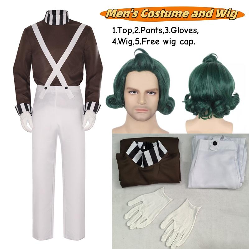 Oompa Cosplay Loompa Movie Chocolate Disguise
