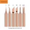 Non-Magnetic 936 Pure Copper 5-Piece Soldering Iron Tip Set for Cross-Border Electric Soldering