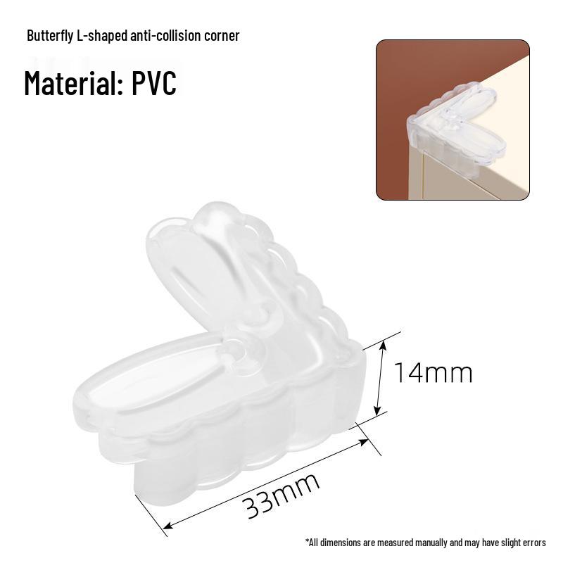 Kids' Protective Soft Silicone Table Corner Guards, Transparent Anti-Bump Cushion