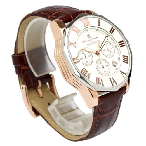 Salvatore Marra Men's Chronograph Watch, Water Resistant to 10 ATM, Business and Formal, Italian Brand, Online Exclusive Model