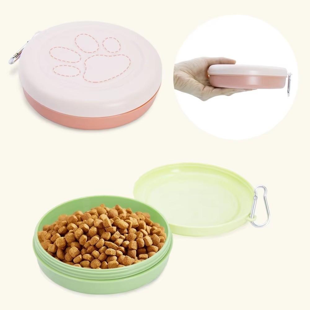 Travel Dog Drinking Bowl Plastic Pet Feeder Bowl Pet Dog Food Water Container  Pet Feeding Supply