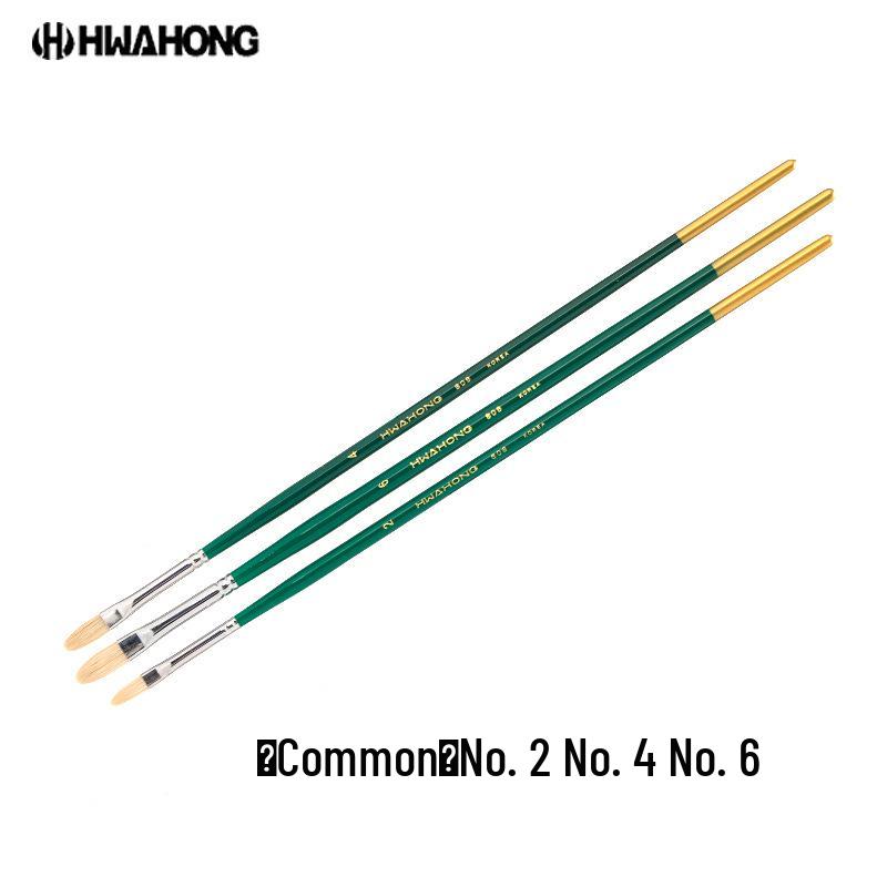 Koreanischer Hwahong 808 Serie Borstenpinsel für Öl-, Wasserfarben-, Gouache- und Acrylmalerei