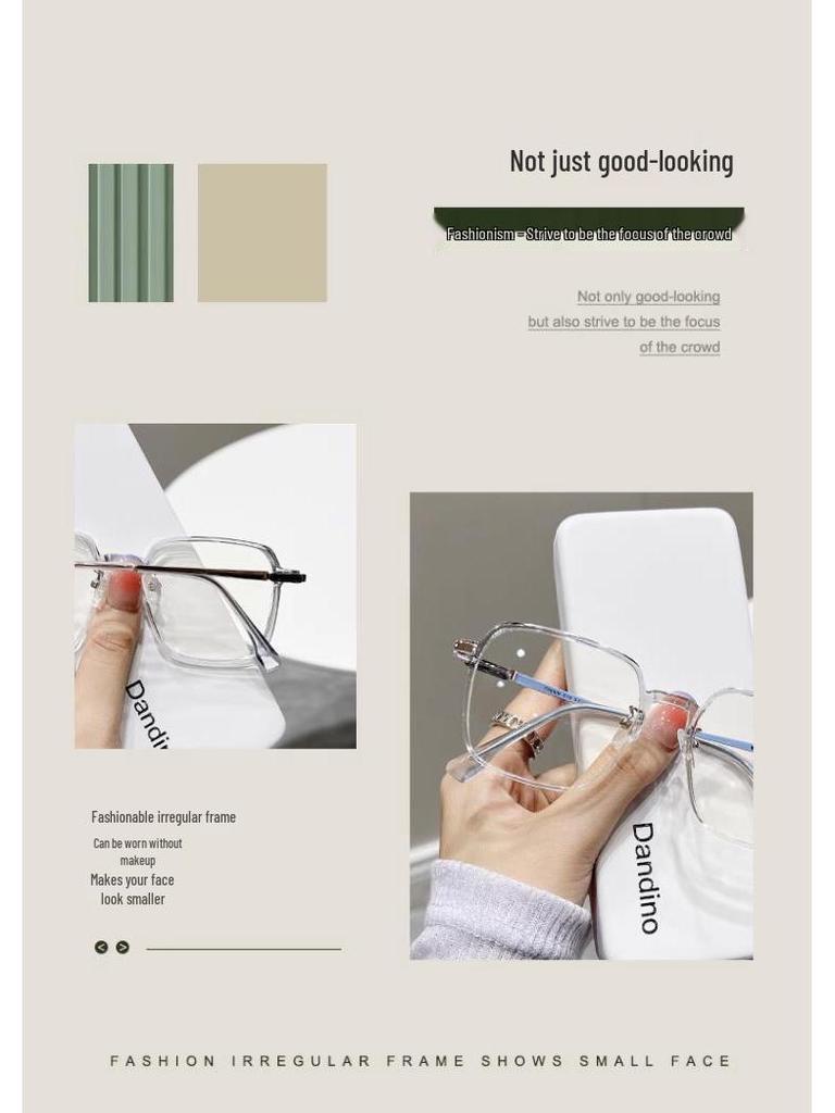 Lunettes Photoromiques Anti-Lumière Bleue pour Femmes: Grande Monture, Élégant, Design Amincissant, Changement de Couleur Sensible à la Lumière, Prêt pour la Prescription.