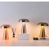 Newest USB Charging Three-color Light Metal Mushroom Table Lamps Clear Desktop Atmosphere Light Interior Decoration Retro HOT