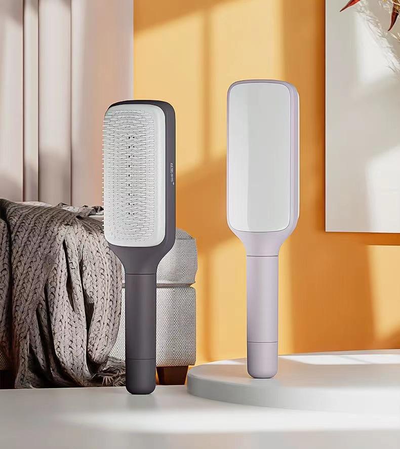 Rotating Hair Comb One Click Cleaning Telescopic Massage Comb Air Cushion Airbag Comb Household Women's Anti-static Hair Comb