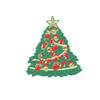Embroidery Label Christmas Sequined Snowman Cloth Label Down Jacket Patch Sticker Decorative Decal Embroidery Cloth Sticker