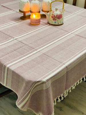 Tischdecke aus gewebter Baumwolle für 6 Personen (90*60 Zoll)